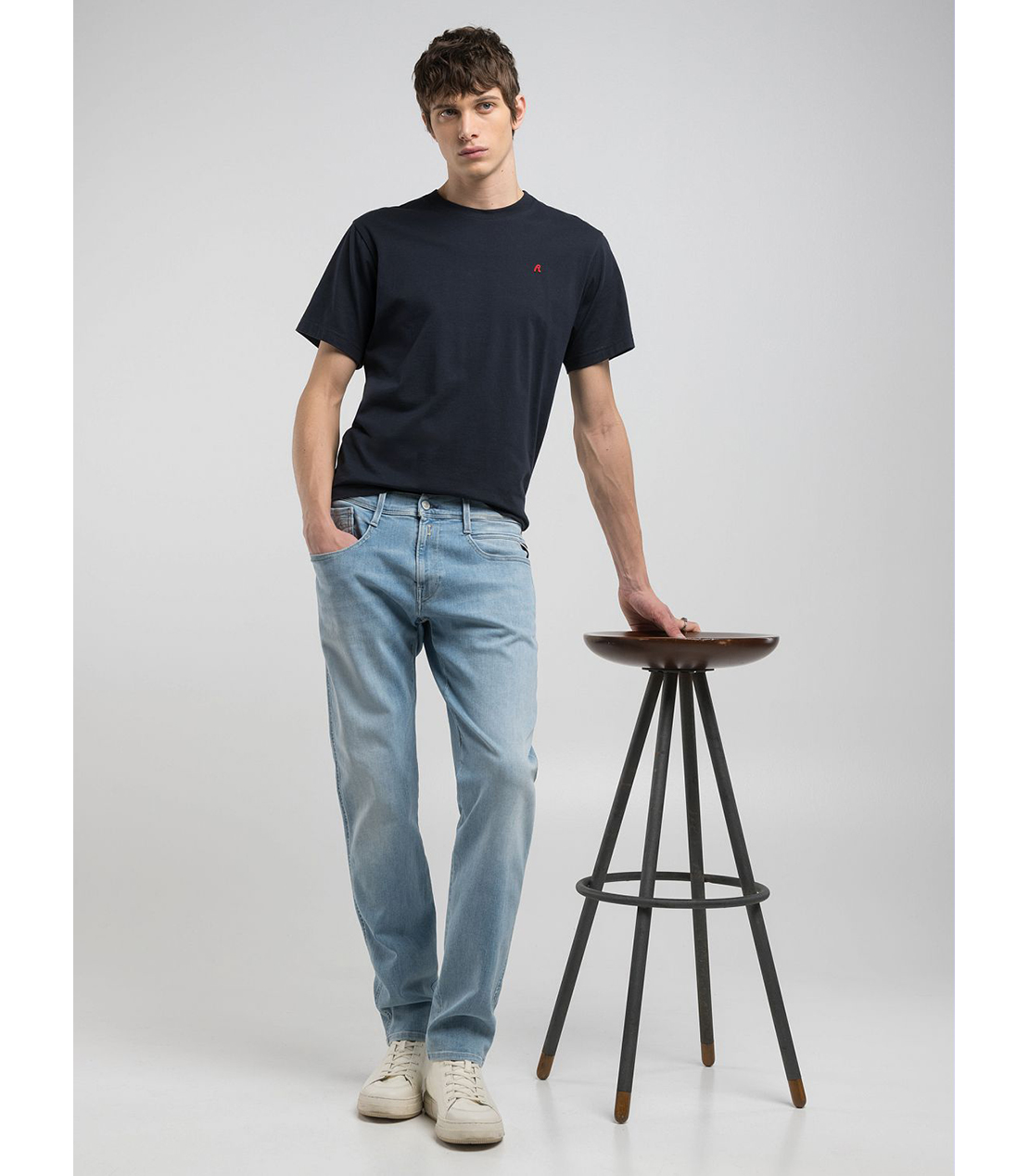 スリムフィットANBASS Hyperflex Dustデニム 詳細画像 ライトブルー 4